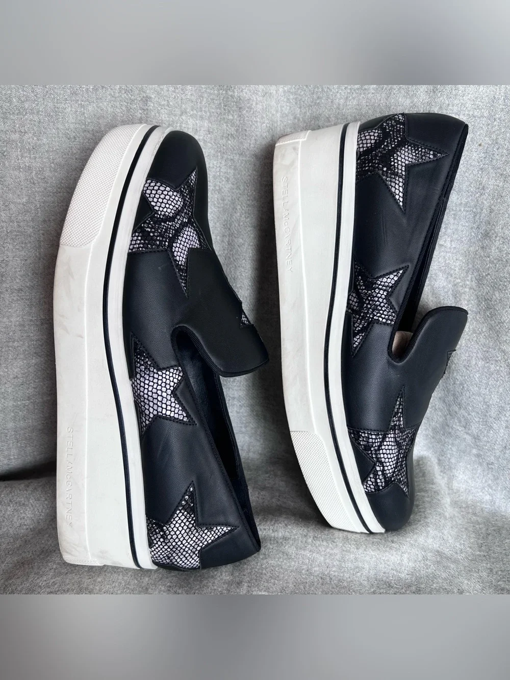 Stella McCartney Binx Star Platform Slip-On Sneaker Size 41